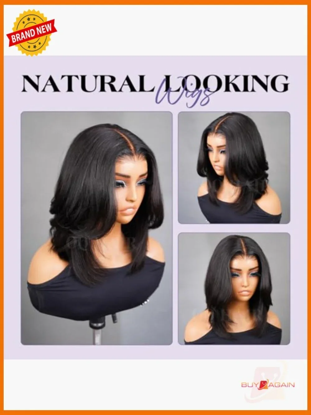 Pre-Bleached 180% Density Yaki Straight Human Hair Bob Wig 9x6 HD Lace Closure